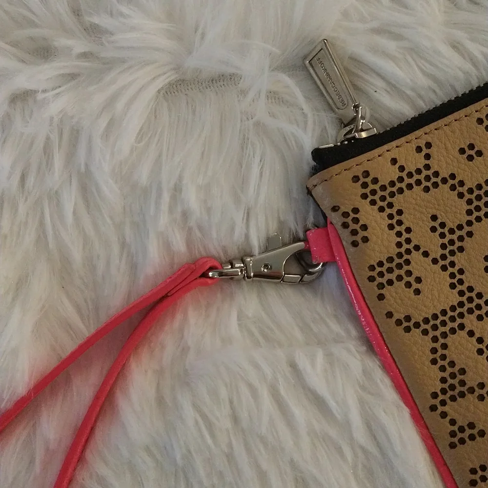 Rebecca Minkoff oversized leopard print clutch/wristlet